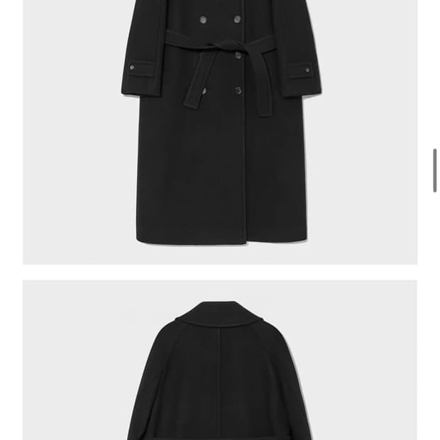 킨더살몬 Madison Double Coat - black