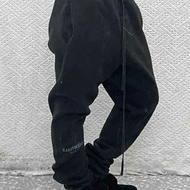 피어 오브 갓 에센셜 빈티지 캐주얼 조거 기모 스웻팬츠 M C09076