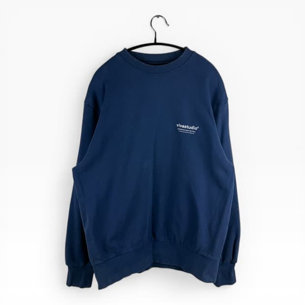 (무료배송)M) 비바스튜디오 맨투맨 블루