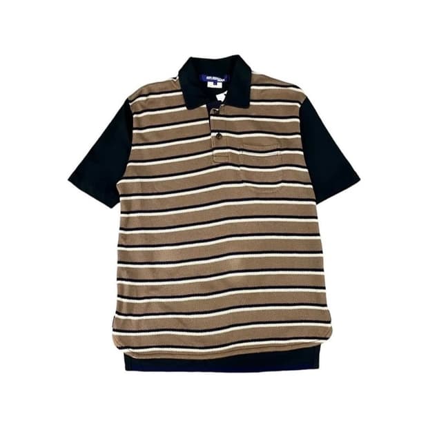 Junya Watanabe 스트라이프 카라 티