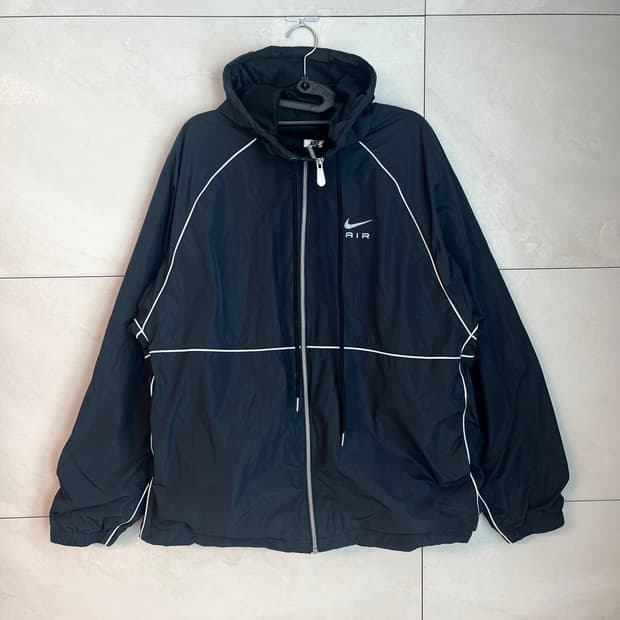 나이키 에어 풀 집 후드 우븐 바람막이 블랙 [L/100]