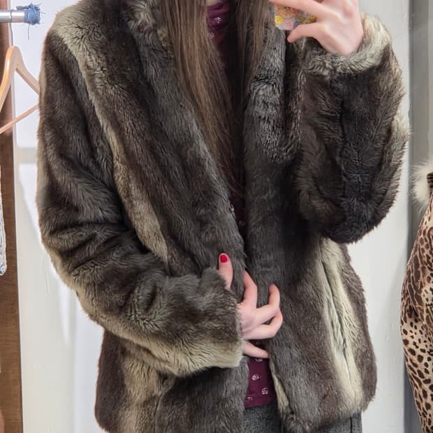 1990s MICHAA 퍼 자켓