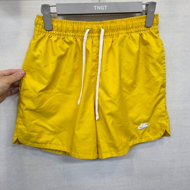 나이키 우븐플로우 노랑 쇼츠반바지 m