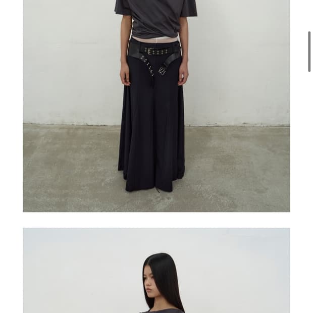 LCDC 투버클 벨트 더블 아일렛 레더벨트