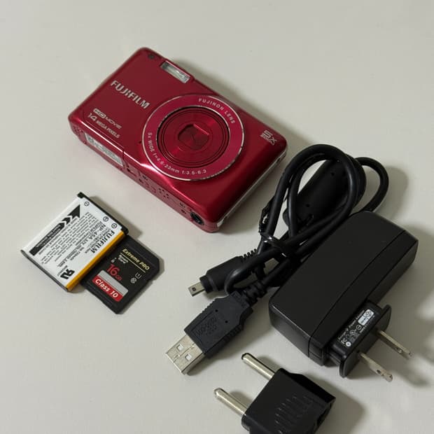 후지필름 파인픽스 jx600 빈티지 디카 디지털카메라 레드