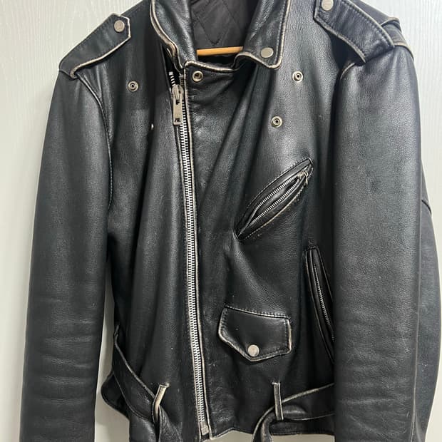 워시드 소가죽 라이더 100-105