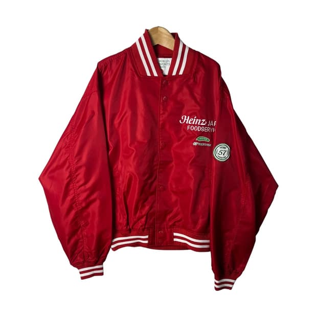 [HEINZ] 하인즈 재팬 패치 나일론 스타디움 자켓