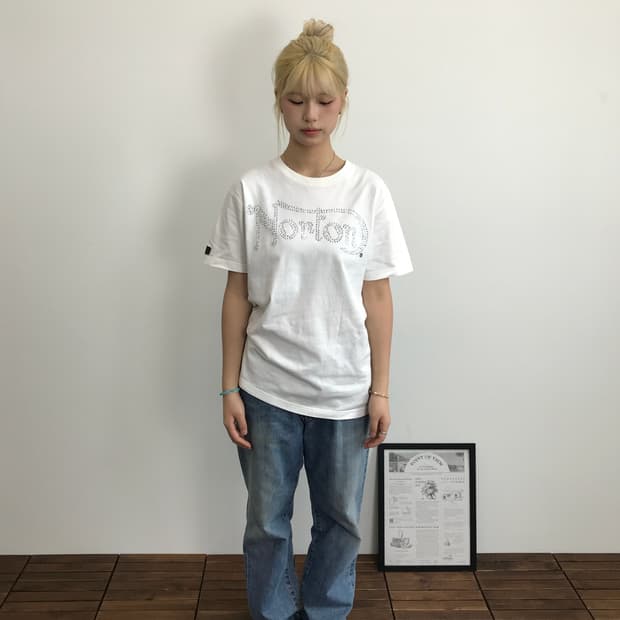 Norton Rhinestone Logo Slim Fit Tee