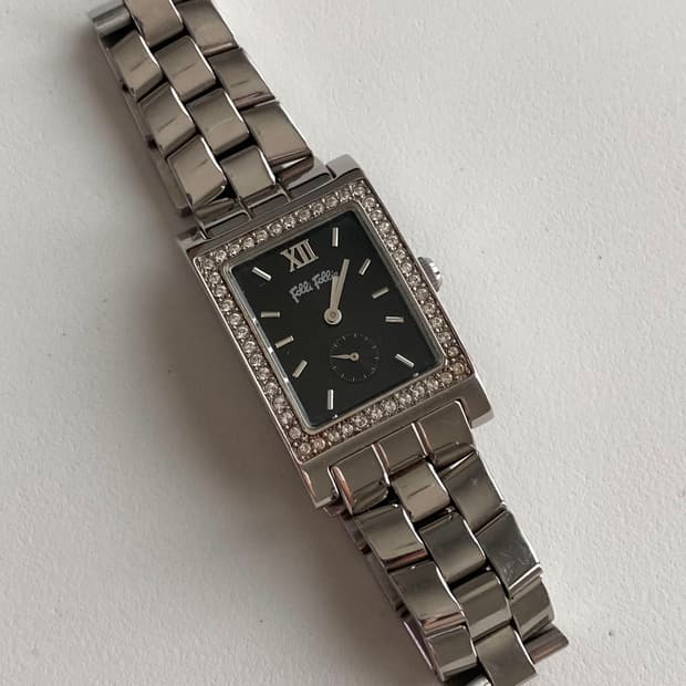 Folli Follie 폴리폴리 쿼츠 블랙 레이디스