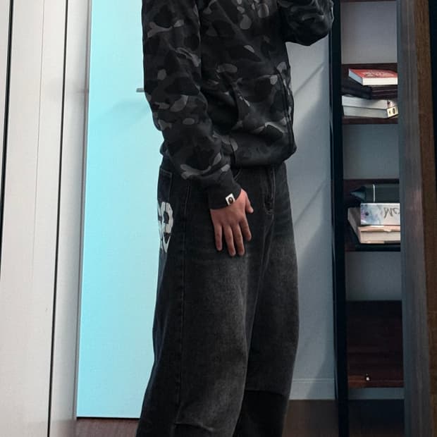 베이프 샤크 후드집업 흑계