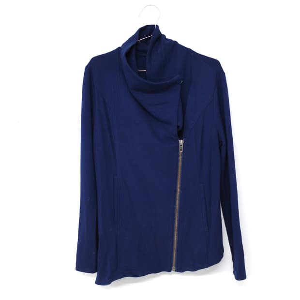 Helmut Lang Blue Biker Jacket