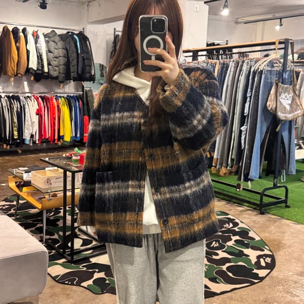 토니웩 23fw 모헤어 가디건 