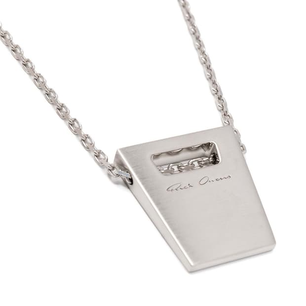 릭오웬스 DOG TAG 목걸이/실버