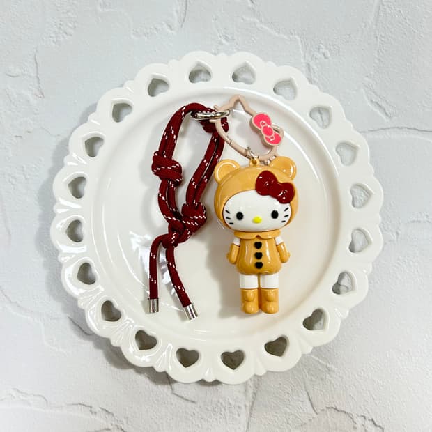 곰돌이키티 커스텀 키링