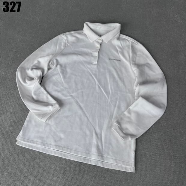 캘빈클라인 화이트 긴팔