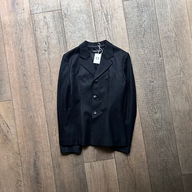 90's Cutting Line Felt Wool Jacket