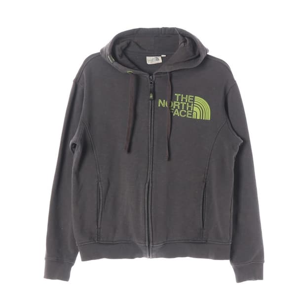 노스페이스 빅로고 차콜 후드집업 L
