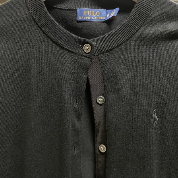 폴로 정품 여성용 가디건 블랙 새상품 (SP)