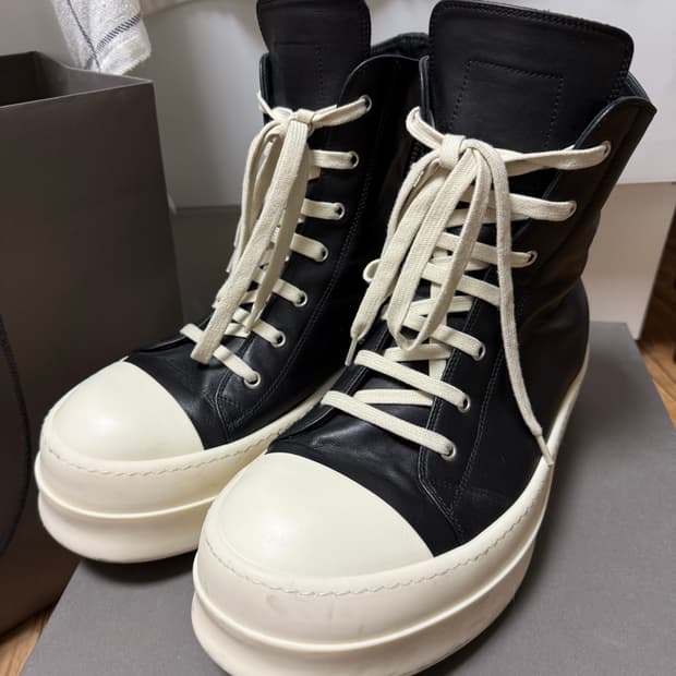 44)릭오웬스 메가범퍼 라몬즈 레더