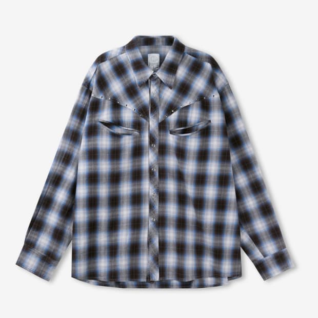 L9 웨스턴 체크 셔츠 사이즈 3