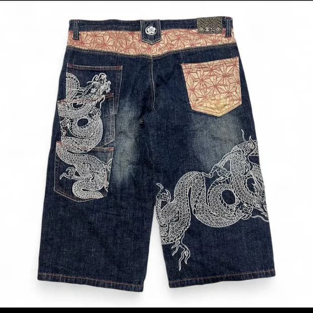 INFINIT 인피니티 용자수 오리엔탈 하프 데님팬츠