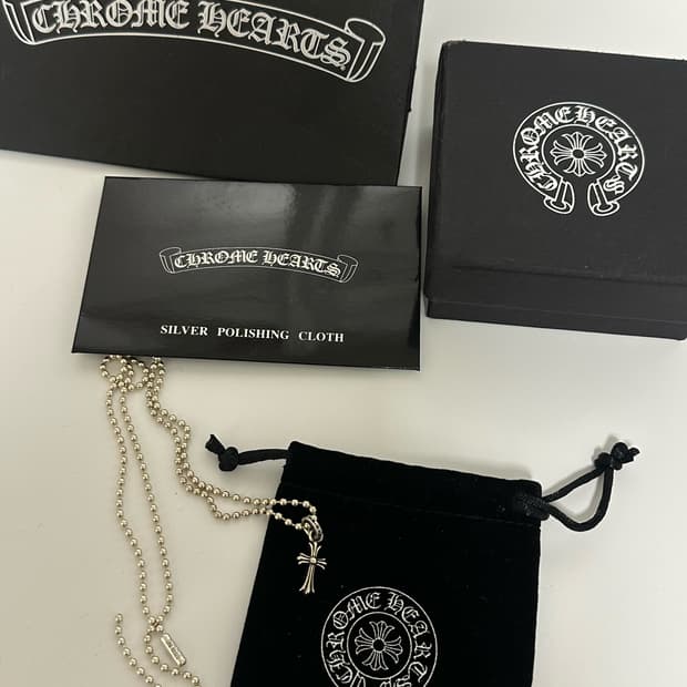 크롬하츠 베이비팻크로스 참 풀구성 볼 체인