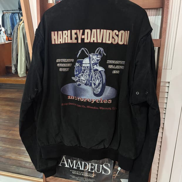 J16 할리데이비슨 피그 스웨이드 레더 자켓 2XL