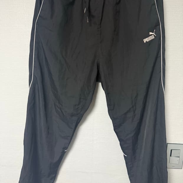 푸마 블랙 트레이닝 바지 L