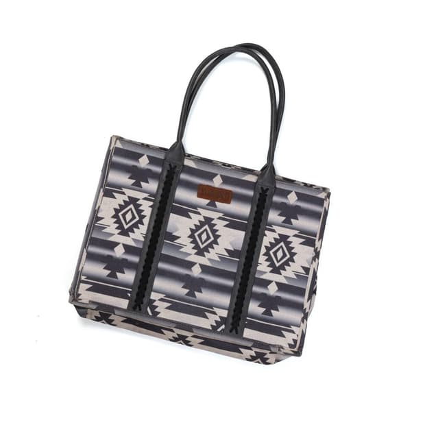 Wrangler Aztec Print Canvas Tote Bag