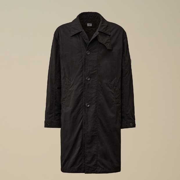 Cp Twill fishtail padded coat 