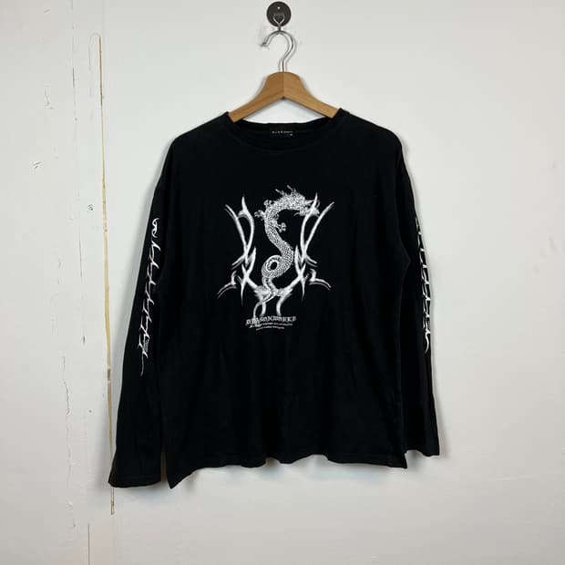 Mind Game's 용 프린팅 롱슬리브 M