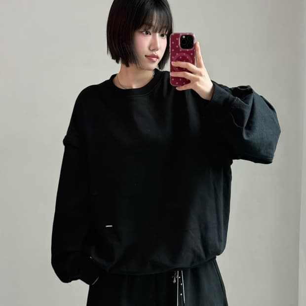 26ss 송지오 컬렉션 아크엔젤 메타 스웻셔츠