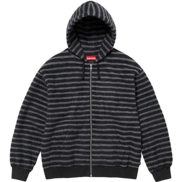 supreme brushed zipup hoodie