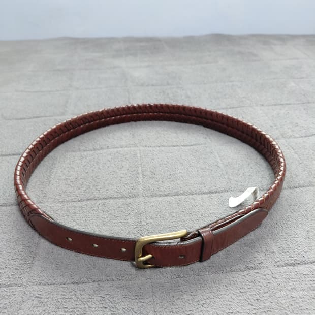 코치 헤리티지 브레이디드 가죽 벨트