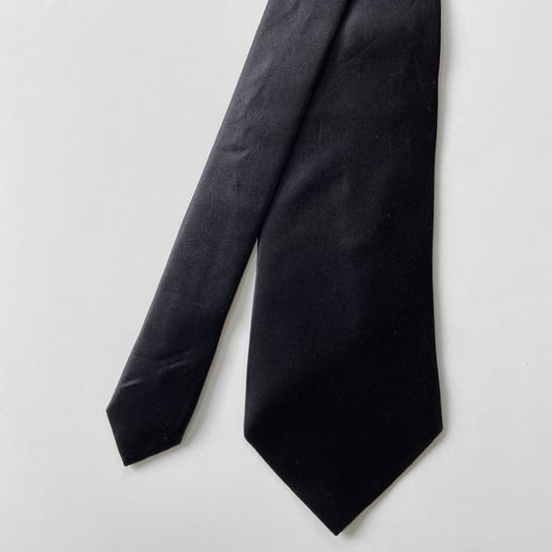 BELLUMORE 블랙 100실크넥타이
