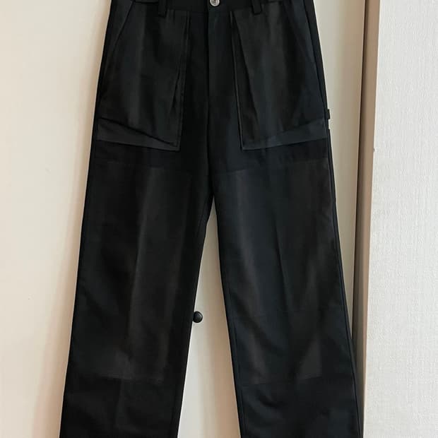 지용킴 24ss 더블니 블랙