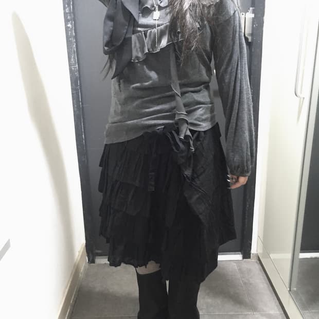 꼼데가르송 AD2015 변형 프릴 스커트