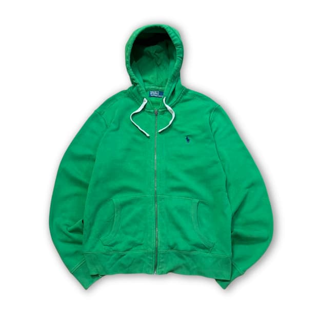 폴로 랄프로렌 코튼 써멀 후드 집업 