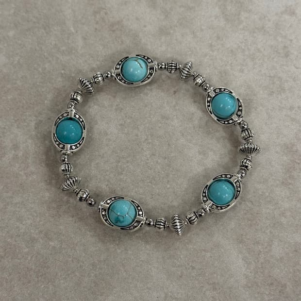 실버 터키포인트 팔찌