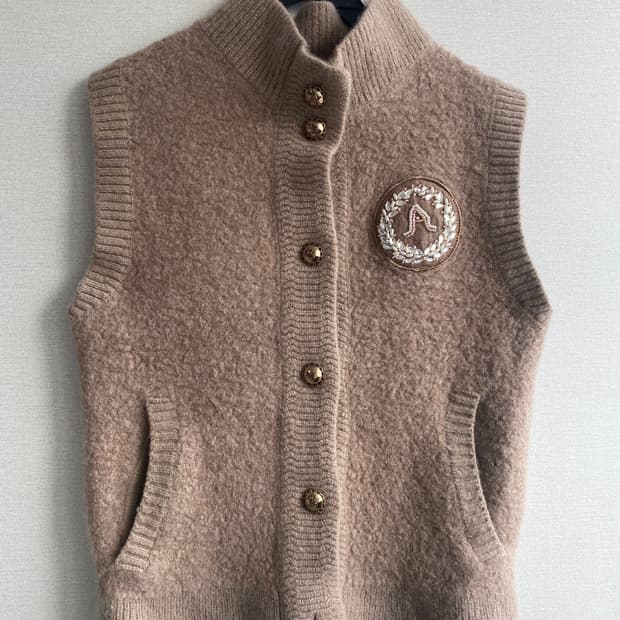 ANNA SUI 양모 니트 조끼