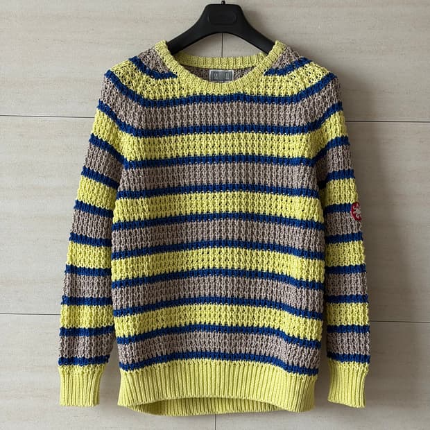 카브엠트 STRIPE LOOSE WAFFLE KNIT #2