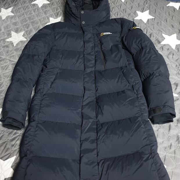 내셔널지오그래픽 키즈 카이만 구스다운 롱패딩 블랙 (160)