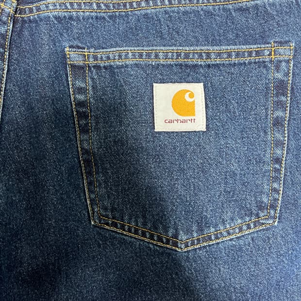 칼하트윕 랜든 팬츠 로버트슨 (블루 스톤 워시드) 34