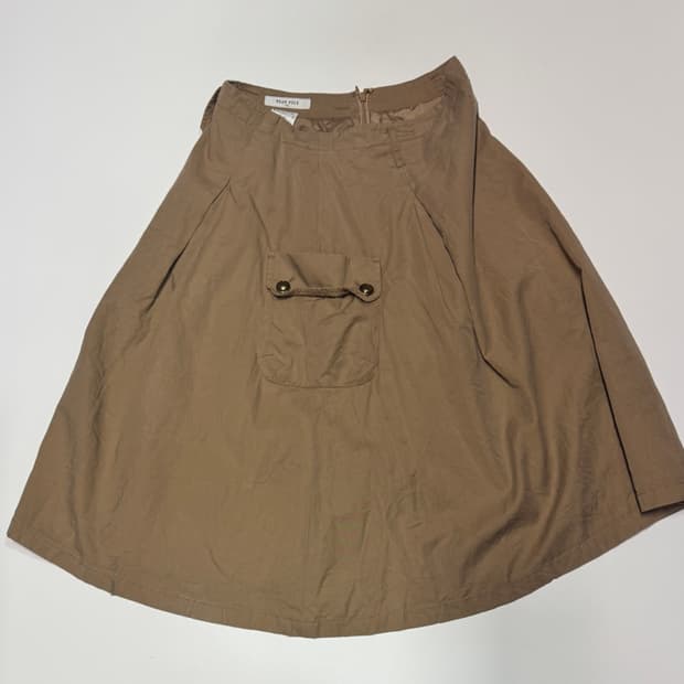 여성 빈폴 카고 포켓 빈티지 베이지 스커트 치마