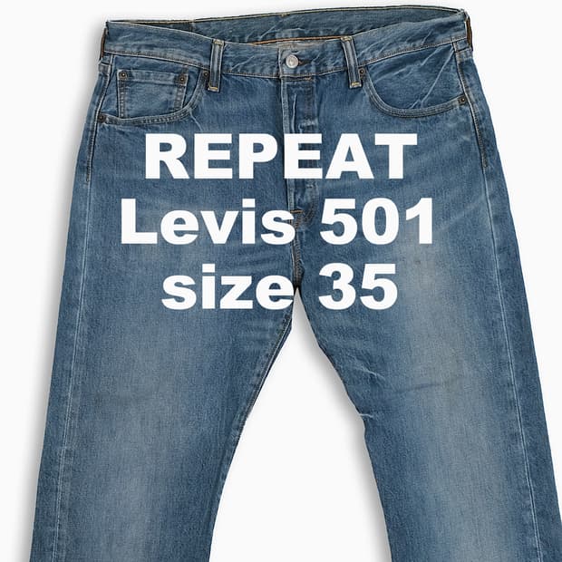 빈티지 리바이스 501 중청 35 인치 LV5013569