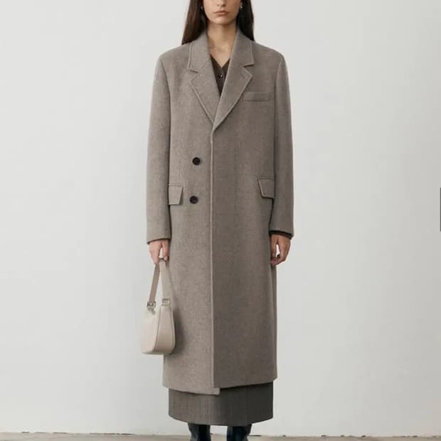 던스트 HIDDEN 2 BUTTON MERINO WOOL COAT 코트