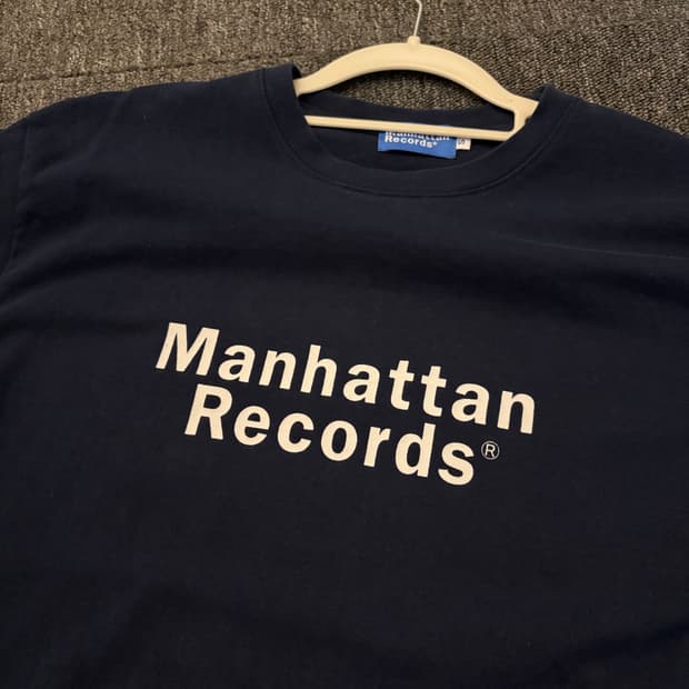 Manhattan records 티셔츠 네이비 s