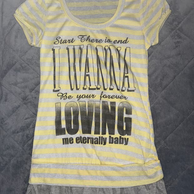 y2k 스프라이트 키치 글리터 반팔