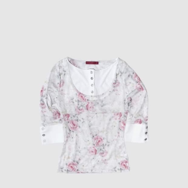 인앤양인하모니 layered top, rose
