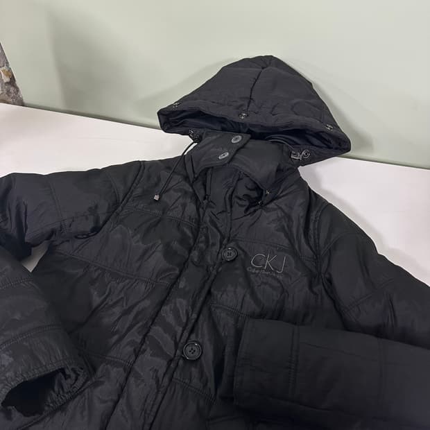 우먼S 캘빈클라인 CK 블랙 패딩